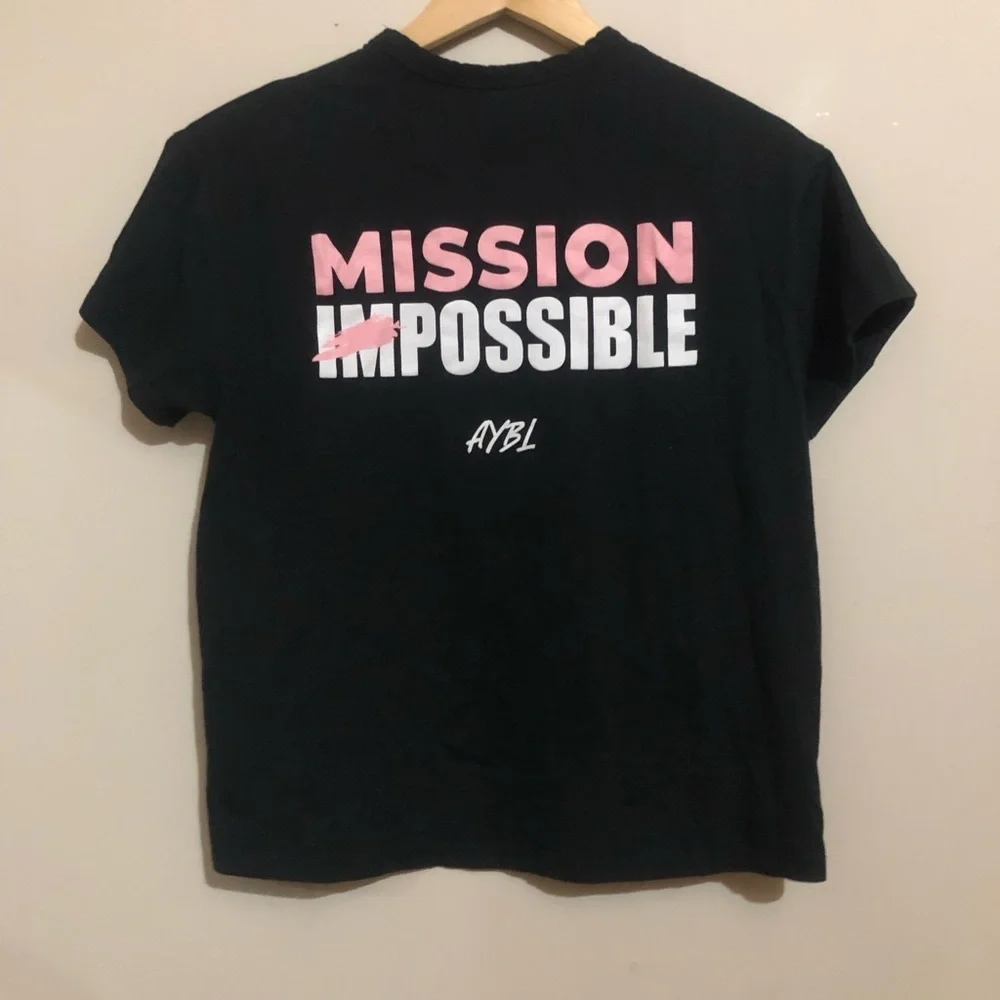 ⚙️ Aybl | Black Tee with Back Writing - Picture 3 of 3